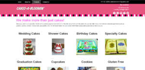 Cakes-A-Bloomin' website